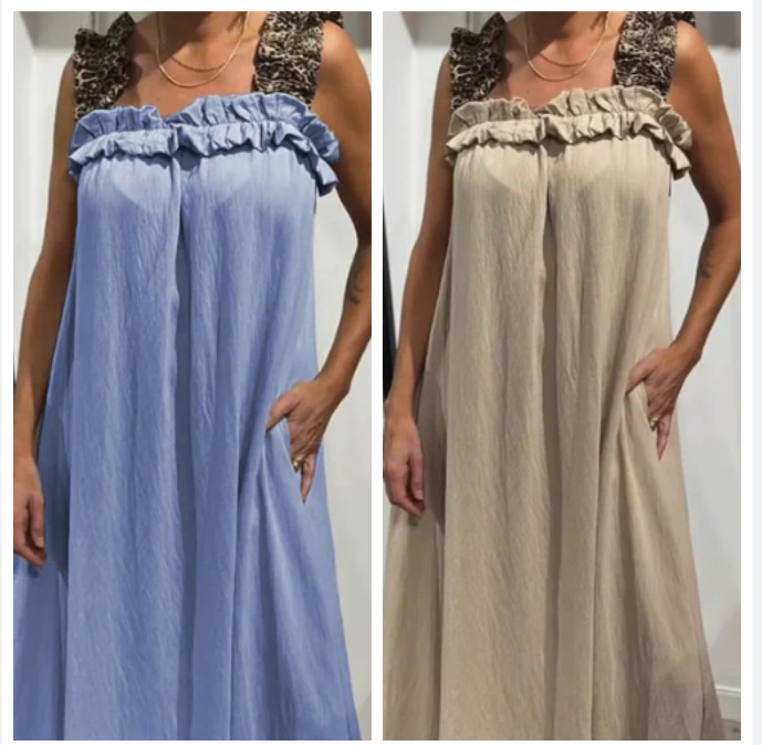 Pascaline™ - Robe Décontractée Sans Manches avec Poches