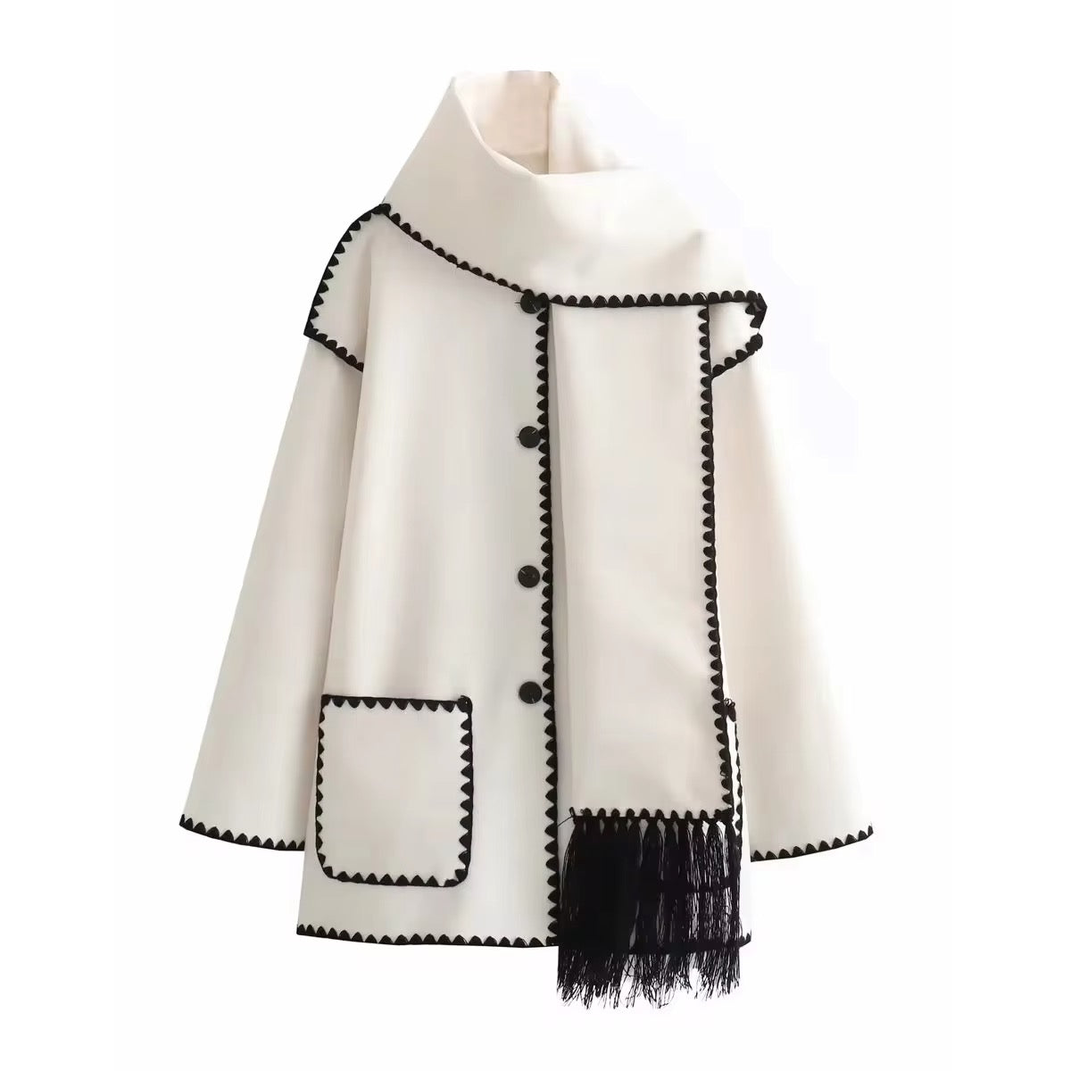 Antoinette™ -  Manteau Élégant avec Col Rond et Poches